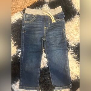 Cat & Jack Blue Jeans with Gray Waistband